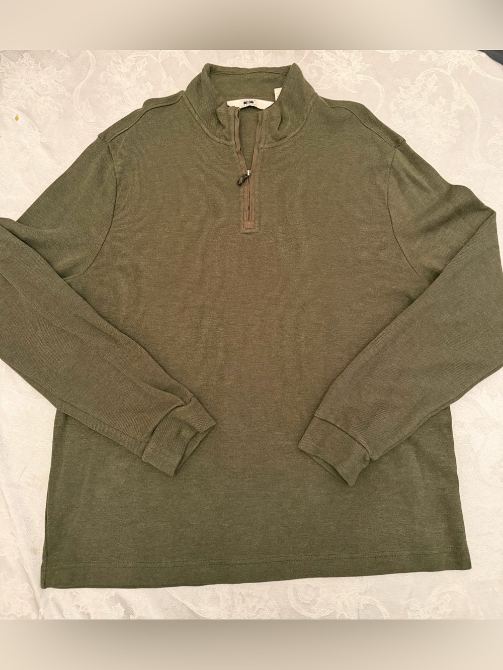 Joseph Abboud Men’s 1/4 Zip Sweater Olive Green Size XXL